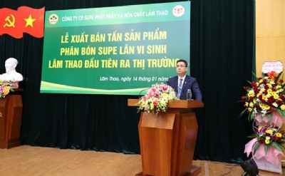 Supe Lâm Thao: Xuất bán những tấn sản phẩm Supe lân vi sinh đầu tiên ra thị trường