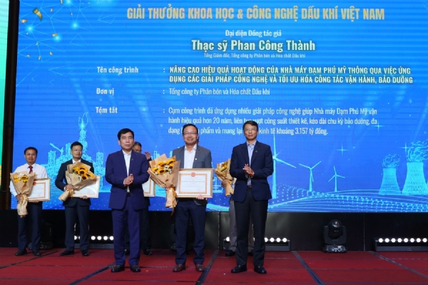 PVFCCo - Phú Mỹ “thắng giải” Khoa học và Công nghệ Dầu khí Việt Nam với giá trị làm lợi 3.157 tỷ đồng