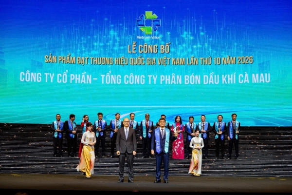 Phân Bón Cà Mau: 15 năm một hành trình - tự hào 7 lần liên tiếp đạt Thương hiệu Quốc gia